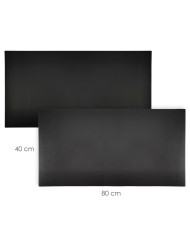 Mata skórzana Smart 80x40 cm dwustronna czarna