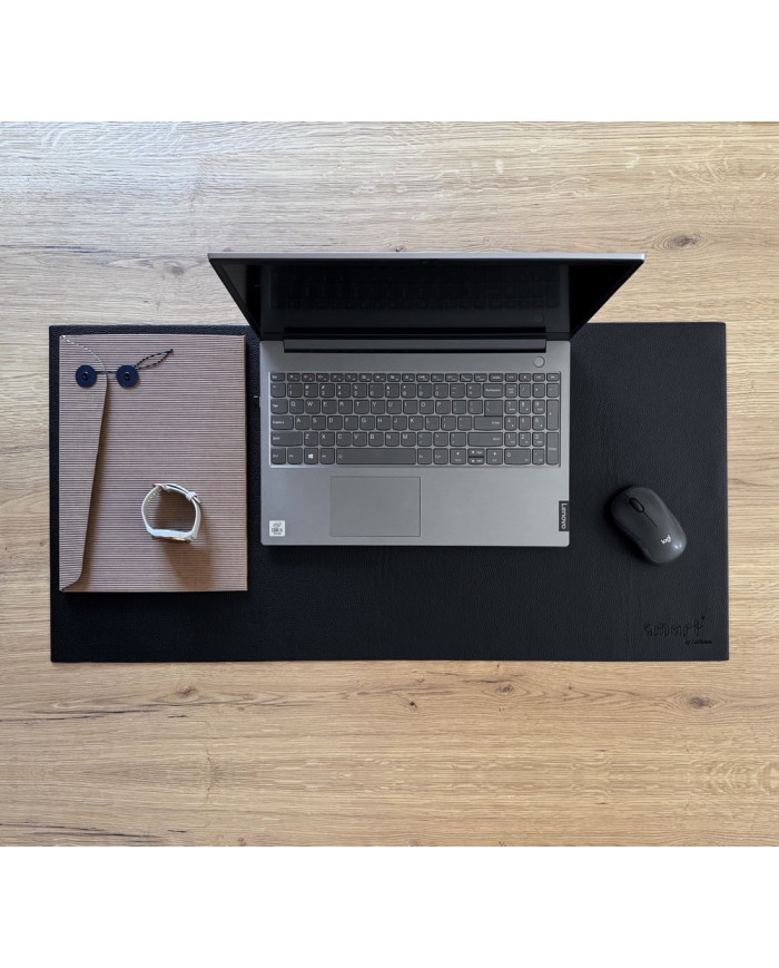 Mata skórzana Smart 80x40 cm dwustronna czarna