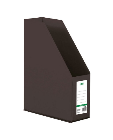 Pojemnik na czasopisma A4 PVC czarny 90 mm - biurowemax.pl