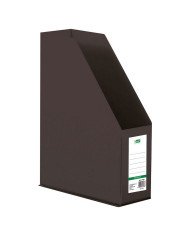 Pojemnik na czasopisma A4 PVC czarny 90 mm - biurowemax.pl