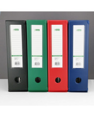 Pojemnik na czasopisma A4 PVC czarny 90 mm - biurowemax.pl