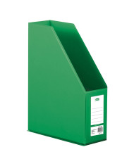 Pojemnik na czasopisma A4 90mm zielony PVC - biurowemax.pl