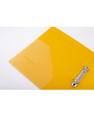 Segregator Drect 2200, 2-ringowy, PP transparentny żółty