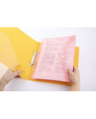 Segregator Drect 2200, 2-ringowy, PP transparentny żółty