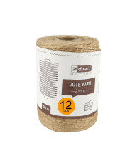 Sznurek jutowy 2 mm 100 m na szpuli - 12 sztuk