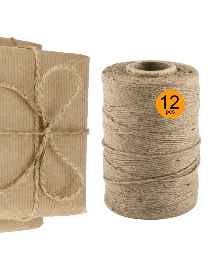 Sznurek jutowy 1,2 mm 250 m na szpuli 12 sztuk