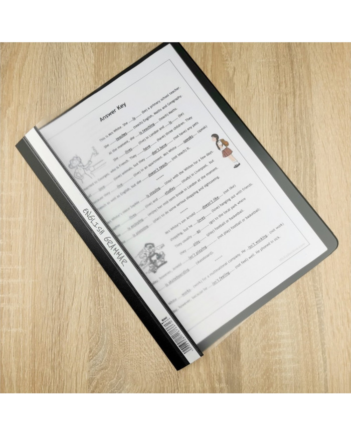 Skoroszyt Lux Drect PP A4 czarny 25 sztuk - biurowemax.pl