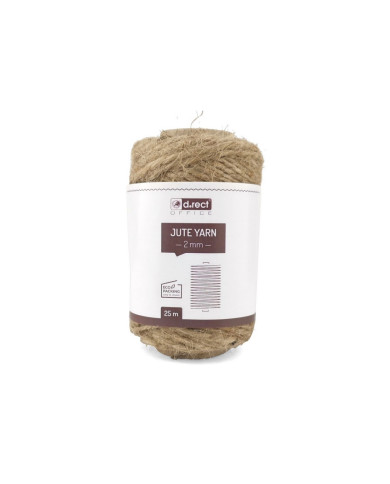 Sznurek jutowy 2 mm 25 m na szpuli - 12 sztuk
