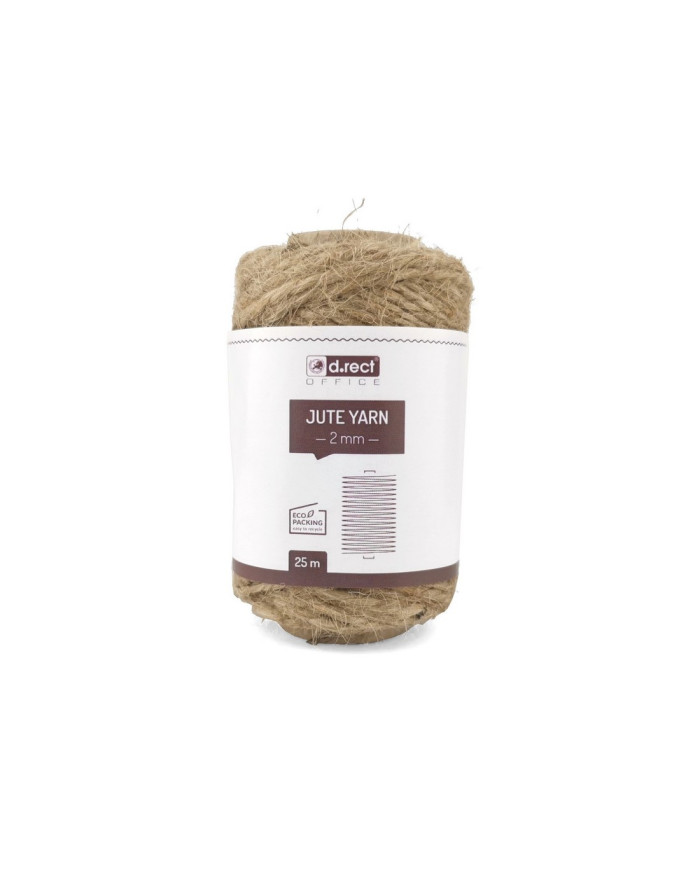 Sznurek jutowy 2 mm 25 m na szpuli - 12 sztuk
