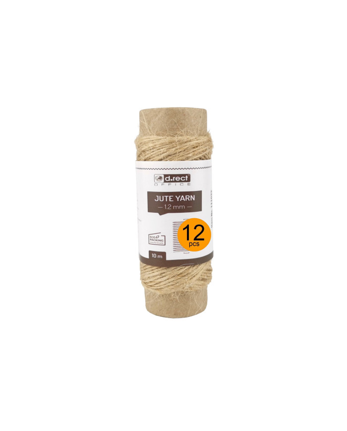 Sznurek jutowy 1,2 mm 10 m - 12 sztuk, naturalny sznurek