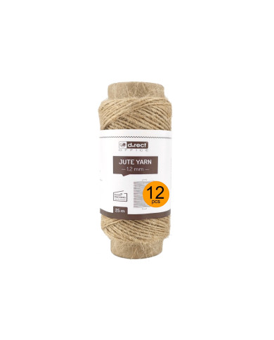 Sznurek jutowy 1,2 mm 25 m na szpuli - 12 sztuk