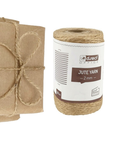 Sznurek jutowy 2 mm 50 m - naturalny sznurek do pakowania