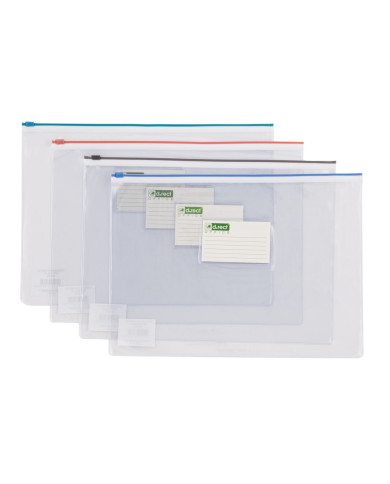 Transparentna torebka PVC A4 z zamkiem strunowym 12 szt.