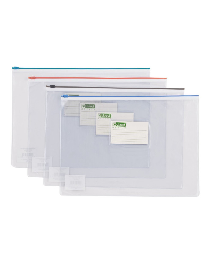 Transparentna torebka PVC A4 z zamkiem strunowym 12 szt.