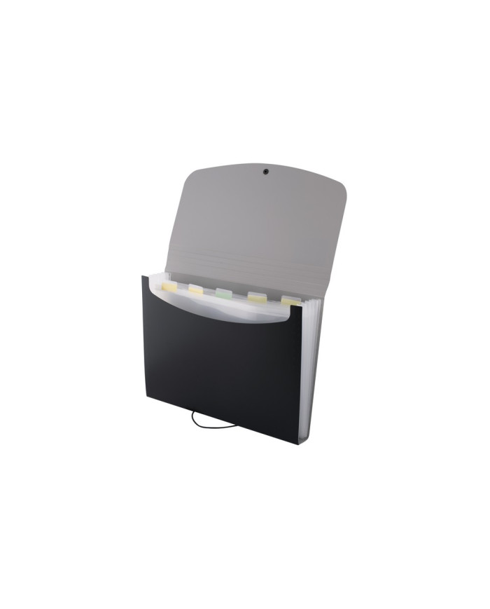Teczka DRECT 5566 z 6 przegródkami A4 czarna