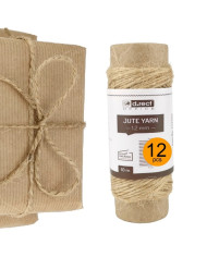 Sznurek jutowy 1,2 mm 10 m - 12 sztuk, naturalny sznurek