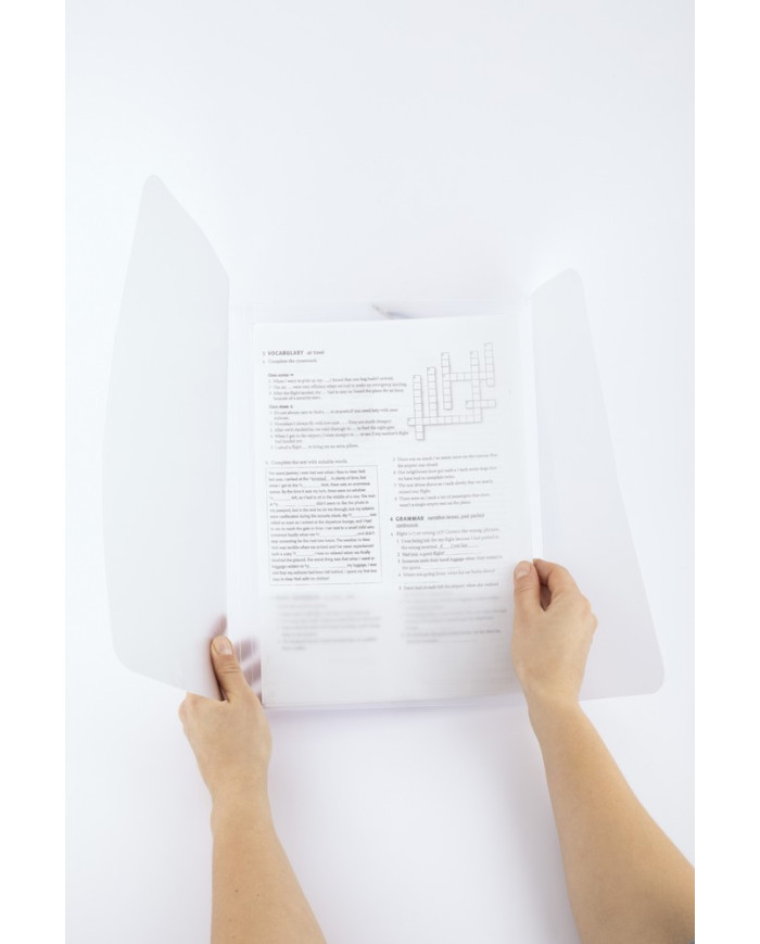 TECZKA D.RECT PLASTIKOWA Z GUMKĄ TRANSPARENTNA 6szt