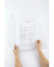 TECZKA D.RECT PLASTIKOWA Z GUMKĄ TRANSPARENTNA 6szt