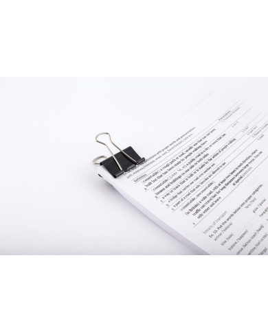 Binder klip D.RECT 41mm czarny 12 sztuk - biurowemax.pl