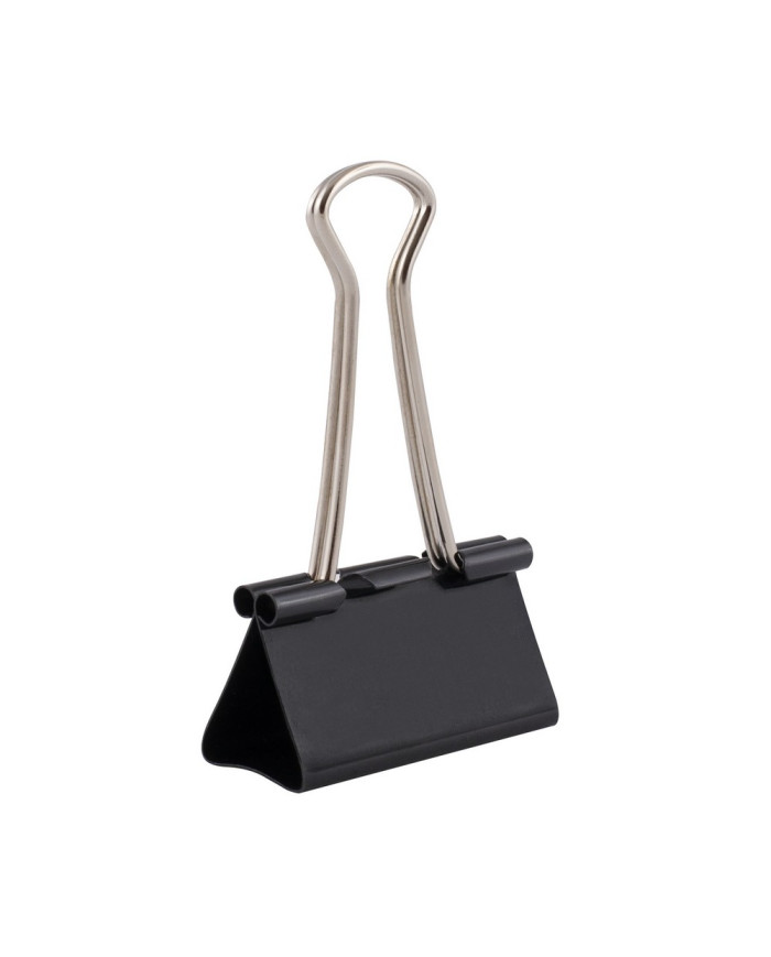 Binder klip D.RECT 41mm czarny 12 sztuk - biurowemax.pl