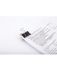 Binder klip D.RECT 41mm czarny 12 sztuk - biurowemax.pl