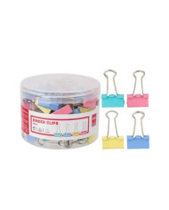 Klipy biurowe DELI 25mm 48 sztuk mix kolorów