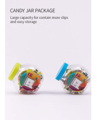 Klipy biurowe DELI 19 mm 25 sztuk mix kolorów