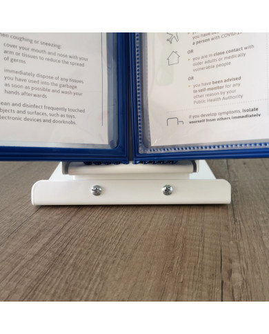 UCHWYT STOJĄCY NA PANELE LEVIATAN + 10 PANELI PREZENTACYJNYCH NIEBIESKICH