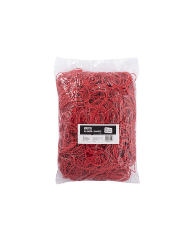 Gumka recepturka 1.5x1.5mm czerwona 50mm 1000g - biurowemax.pl
