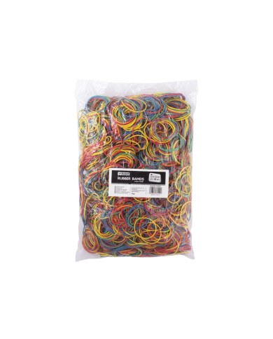 Gumka recepturka 1.5x1.5mm, śr. 40mm, 1000g mix kolorów