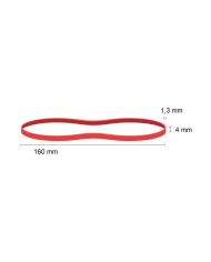 Gumka recepturka 1,3x4mm czerwona 1kg - biurowemax.pl