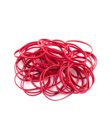 Gumka recepturka 1.5x3mm czerwona 100g - biurowemax.pl