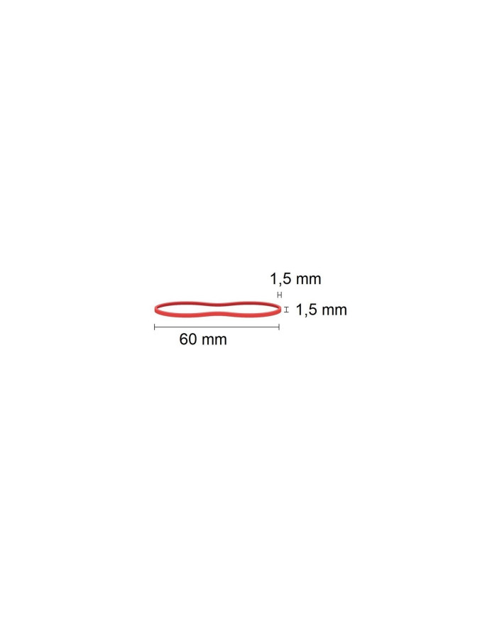 Gumka recepturka 1.5x1.5mm śr. 40mm 100g mix kolorów