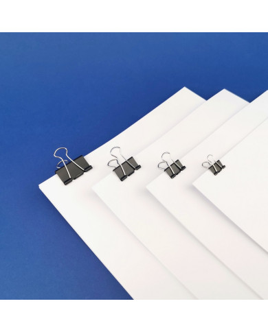 BINDER KLIP D.RECT 15/19/25/32mm zestaw 48 sztuk