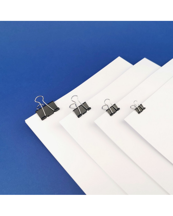 BINDER KLIP D.RECT 15/19/25/32mm zestaw 48 sztuk
