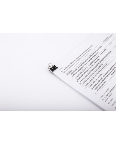BINDER KLIP D.RECT 15mm 12szt - klipsy biurowe czarne