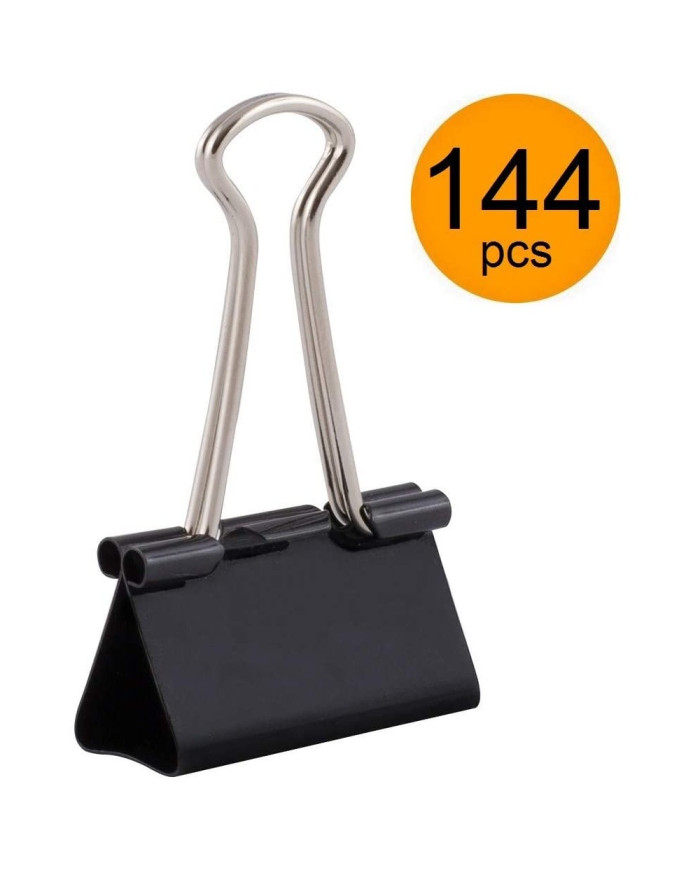 BINDER KLIP D.RECT 32mm zestaw 144 sztuk - biurowemax.pl