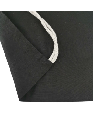 Plecak bawełniany 250g 360x440 czarny - biurowemax.pl