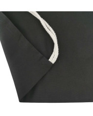 Plecak bawełniany 250g 360x440 czarny - biurowemax.pl