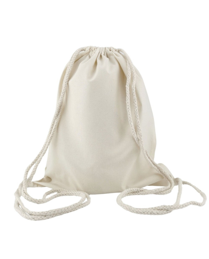 Plecak bawełniany 140g 360x440 naturalny - biurowemax.pl