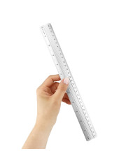 Linijka aluminiowa D.Rect 30 cm - precyzyjne pomiary