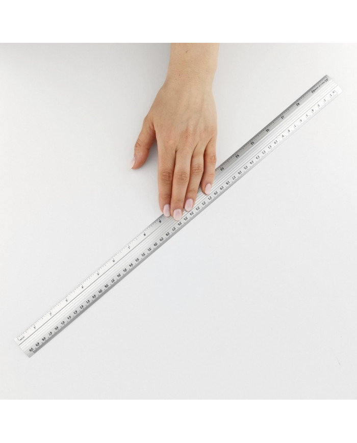 Linijka aluminiowa D.Rect 50 cm - precyzyjne pomiary