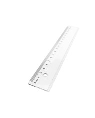 Linijka plastikowa D.RECT 20 cm, 24 sztuki - biurowemax.pl