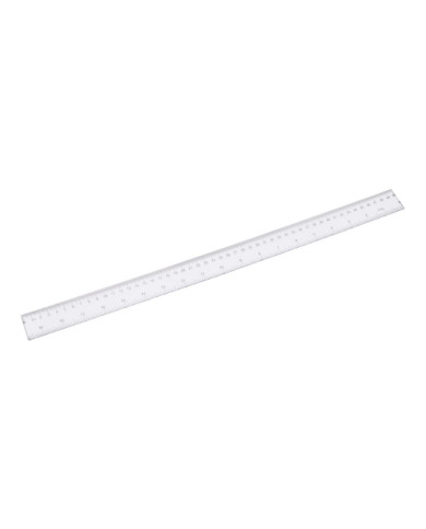 Linijka plastikowa D.RECT 50 cm, zestaw 15 sztuk