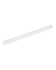 Linijka plastikowa D.RECT 50 cm, zestaw 15 sztuk