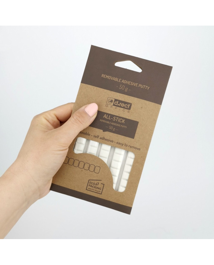 Masa mocująca D.RECT ALL-STICK 75g - samoprzylepna, wielokrotnego użytku