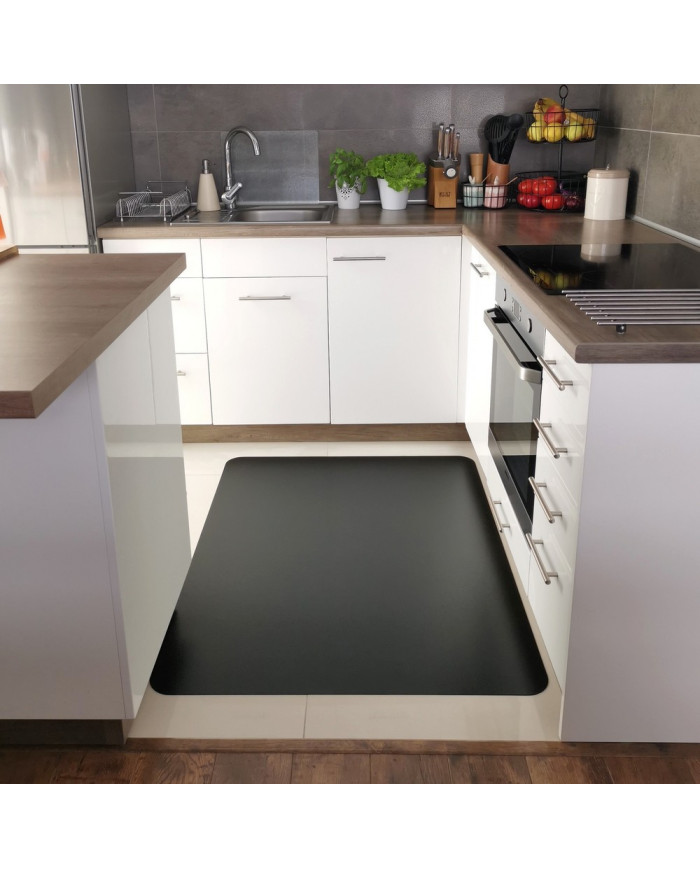 Mata pod krzesło Leviatan 1200x900mm czarna - biurowemax.pl