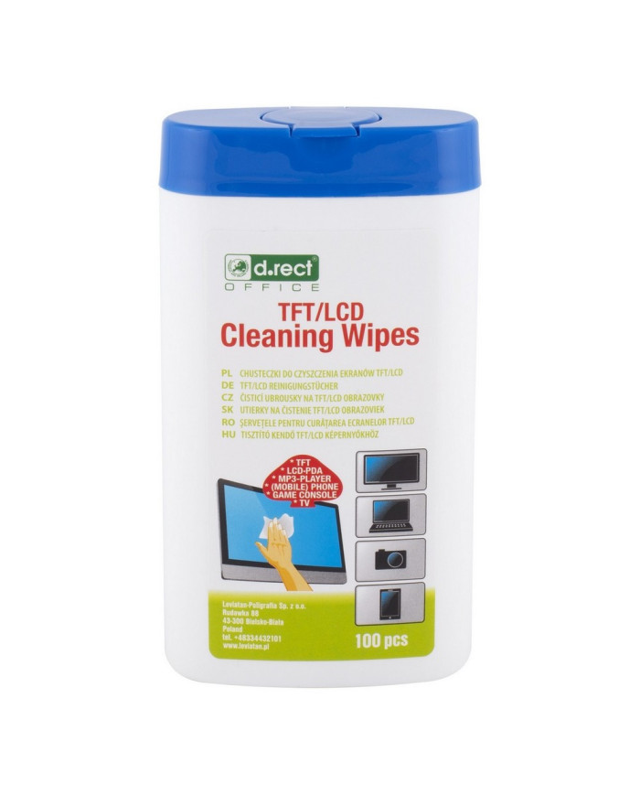 Chusteczki D.Rect do czyszczenia ekranów TFT/LCD 100 szt